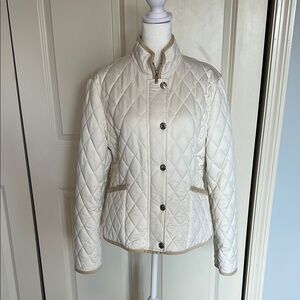 Elegant Cream Quilted Jacket